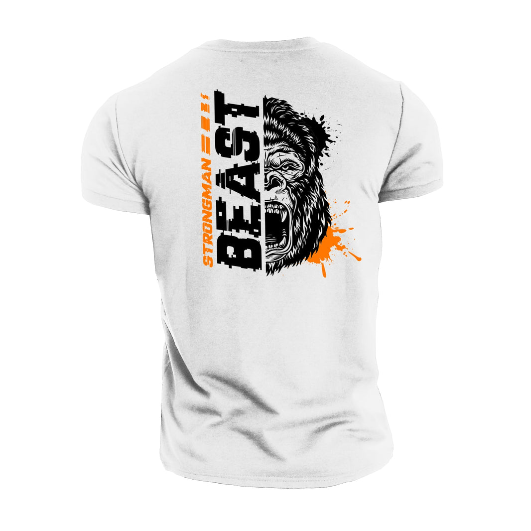 Strongman Beast Orange - Gym T-Shirt - Gymfit