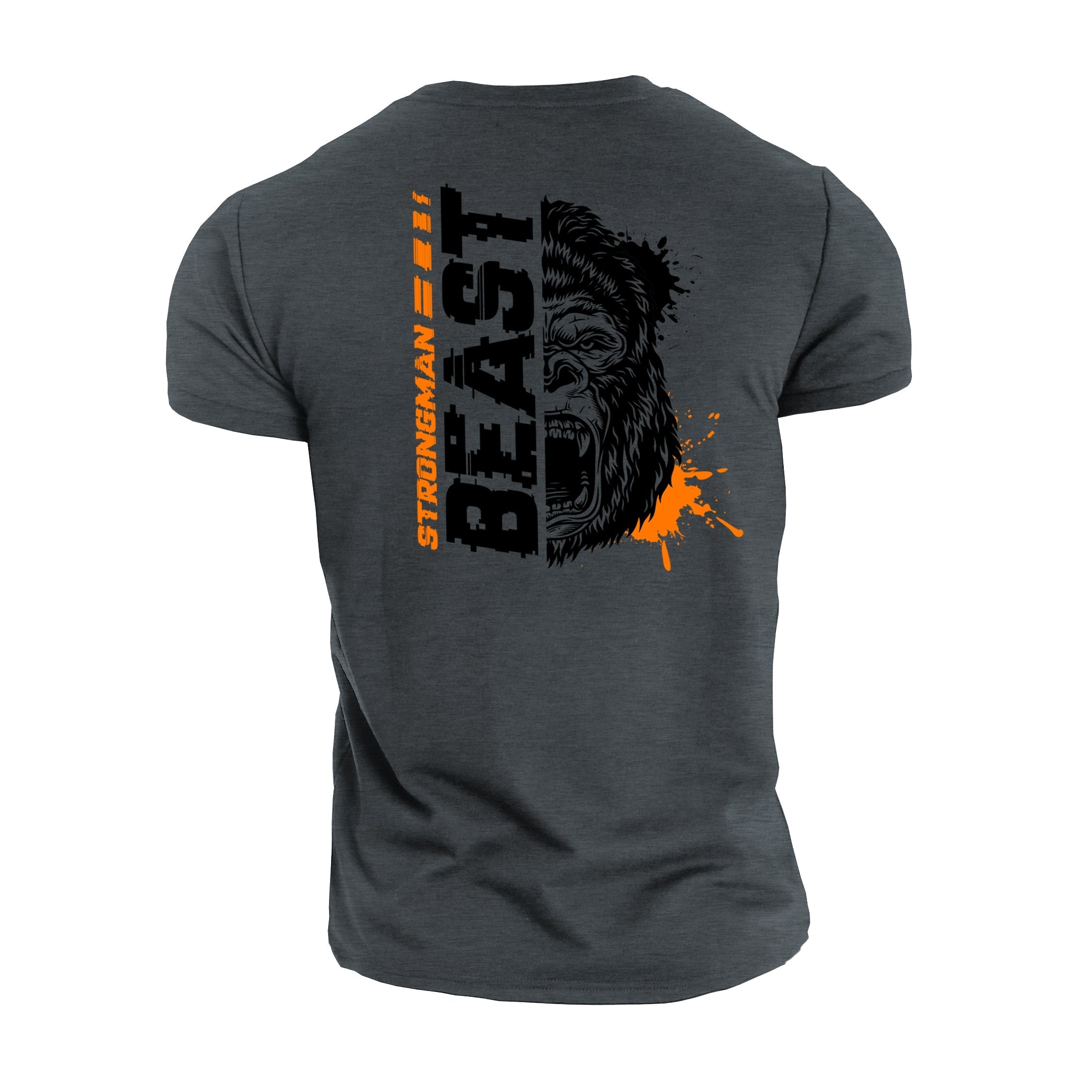 Strongman Beast Orange - Gym T-Shirt - Gymfit