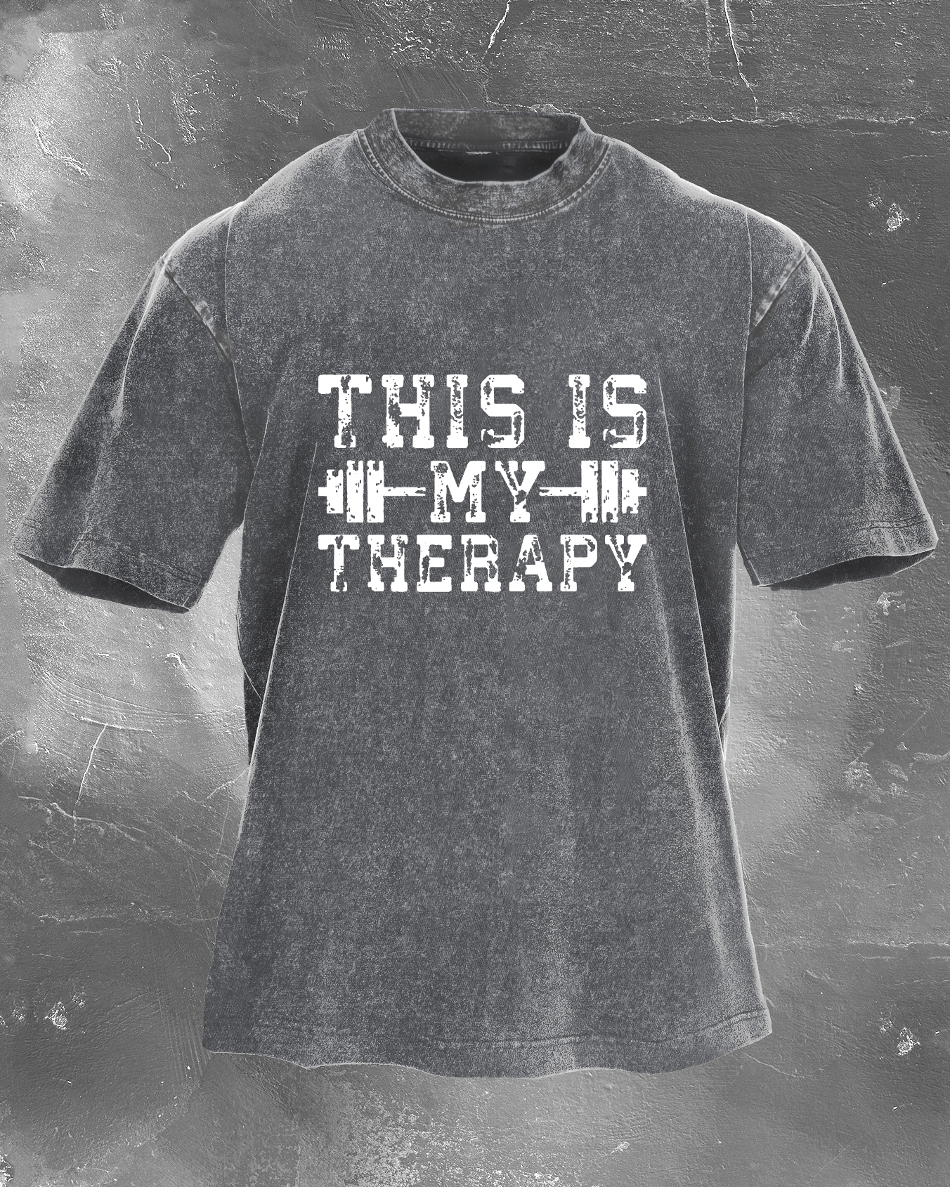 This Is My Therapy Men's washed T-shirt - Gymfit