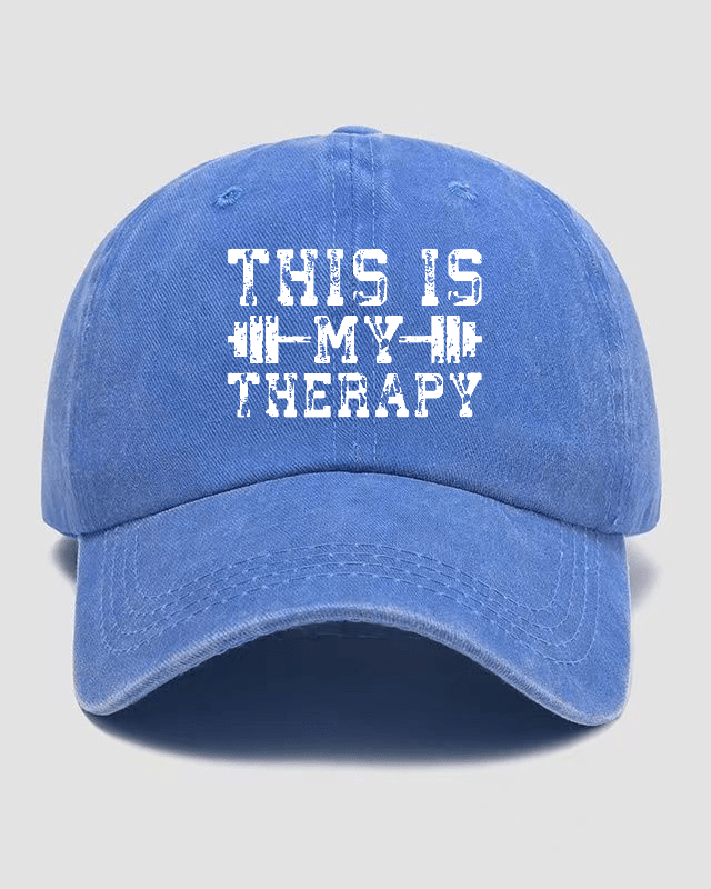 This Is My Therapy Washed Keps - Gymfit