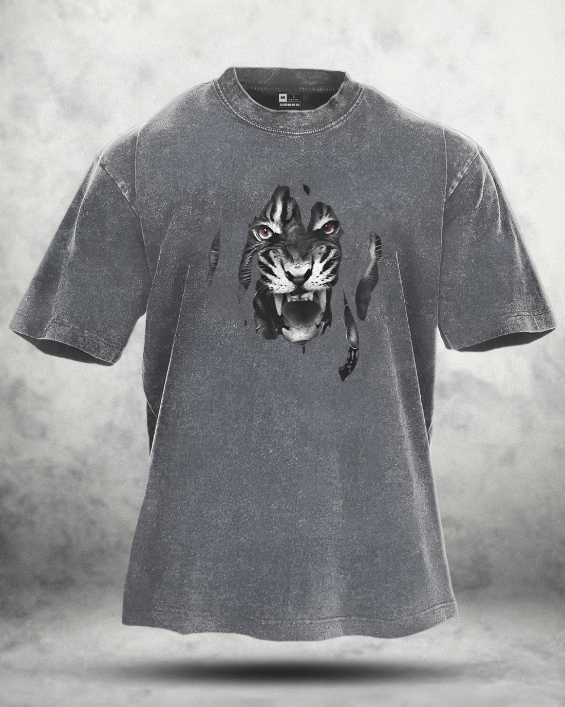 TIGER WASHED T - SHIRT - Gymfit