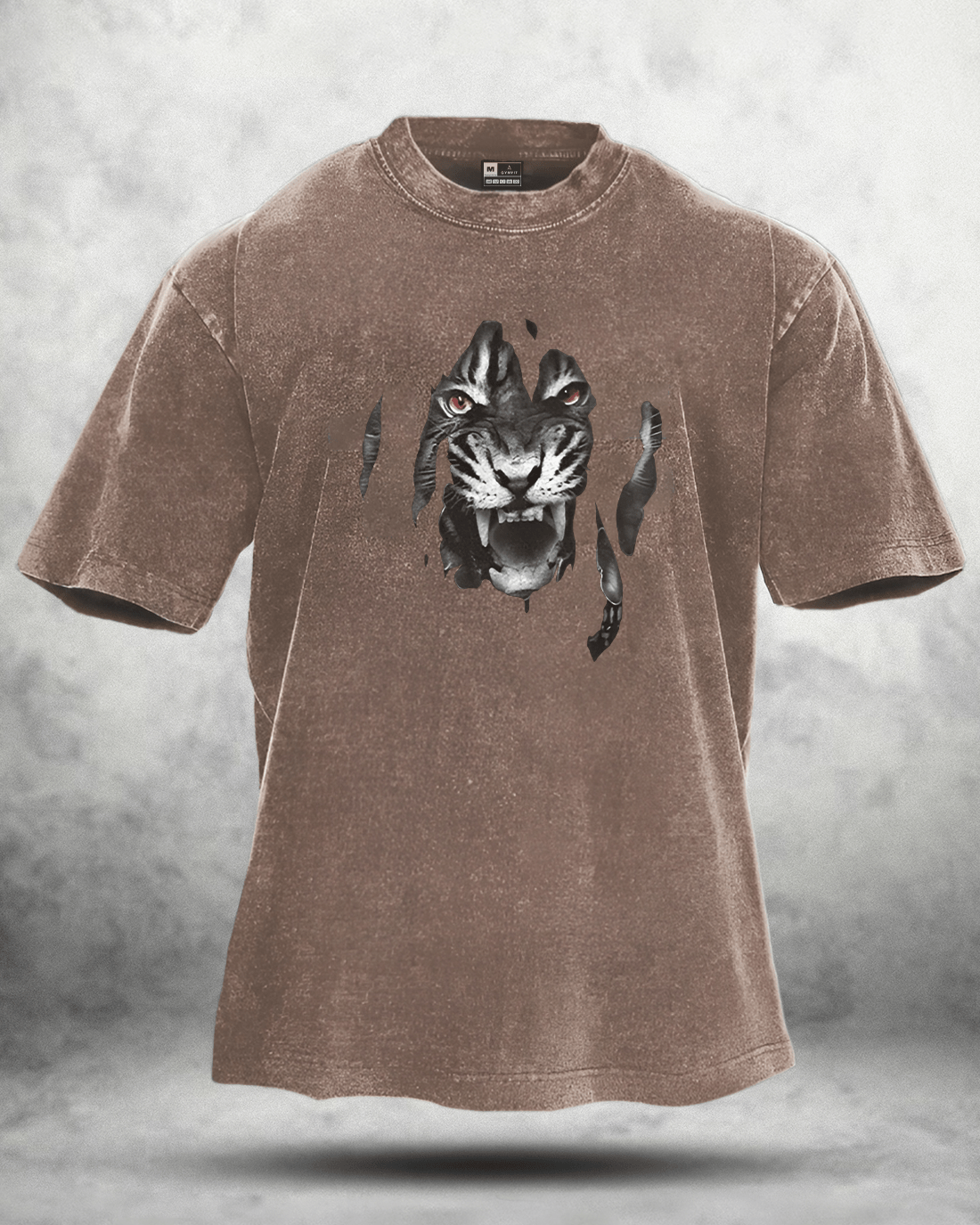 TIGER WASHED T - SHIRT - Gymfit