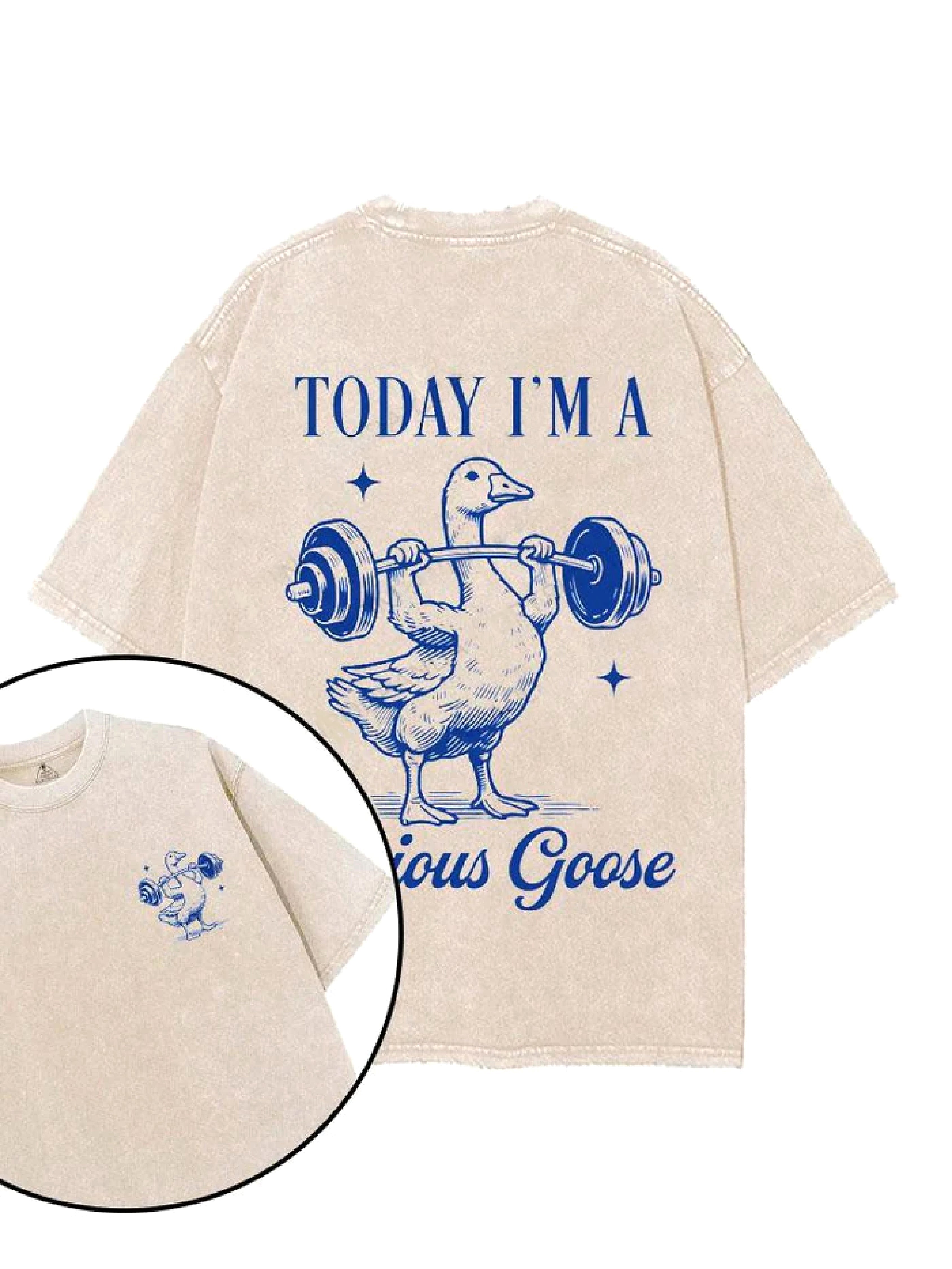 TODAY I'M A SEROIUS GOOSE T - SHIRT - Gymfit