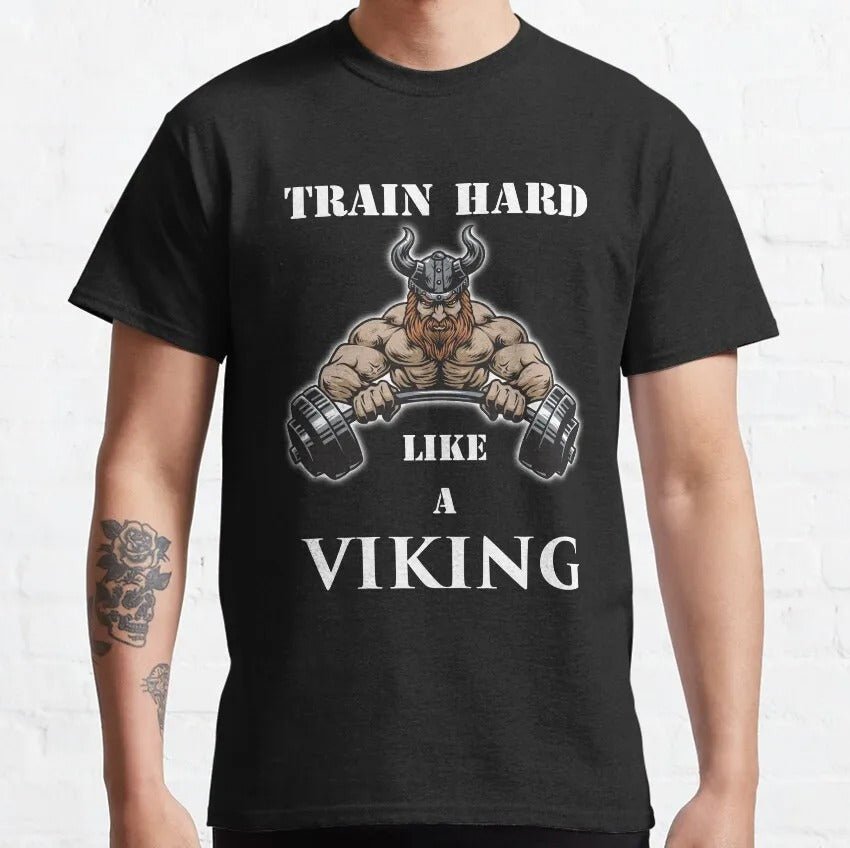 Train hard viking T-shirt - Gymfit