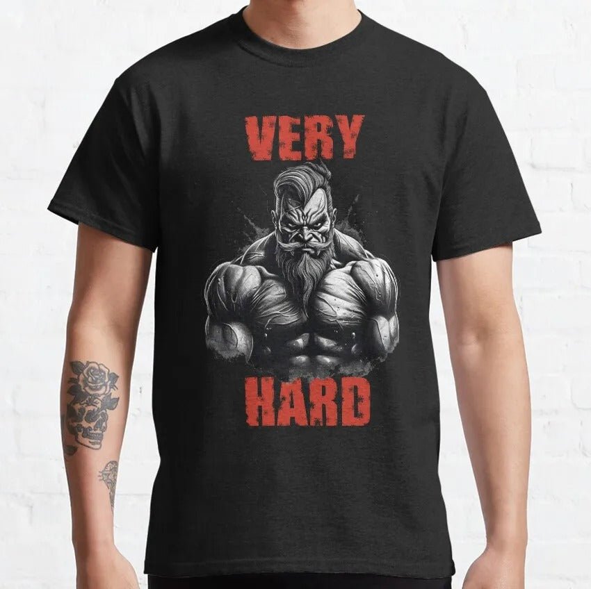 Train hard viking T-shirt - Gymfit