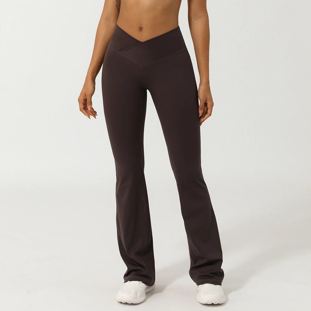 V-Cross front flare leggings – Gymfit