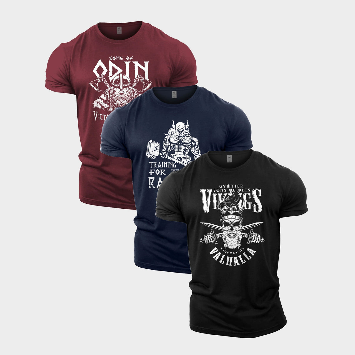 Valhalla Sons Of Odin Gym T-Shirt 3 Pack - Gymfit