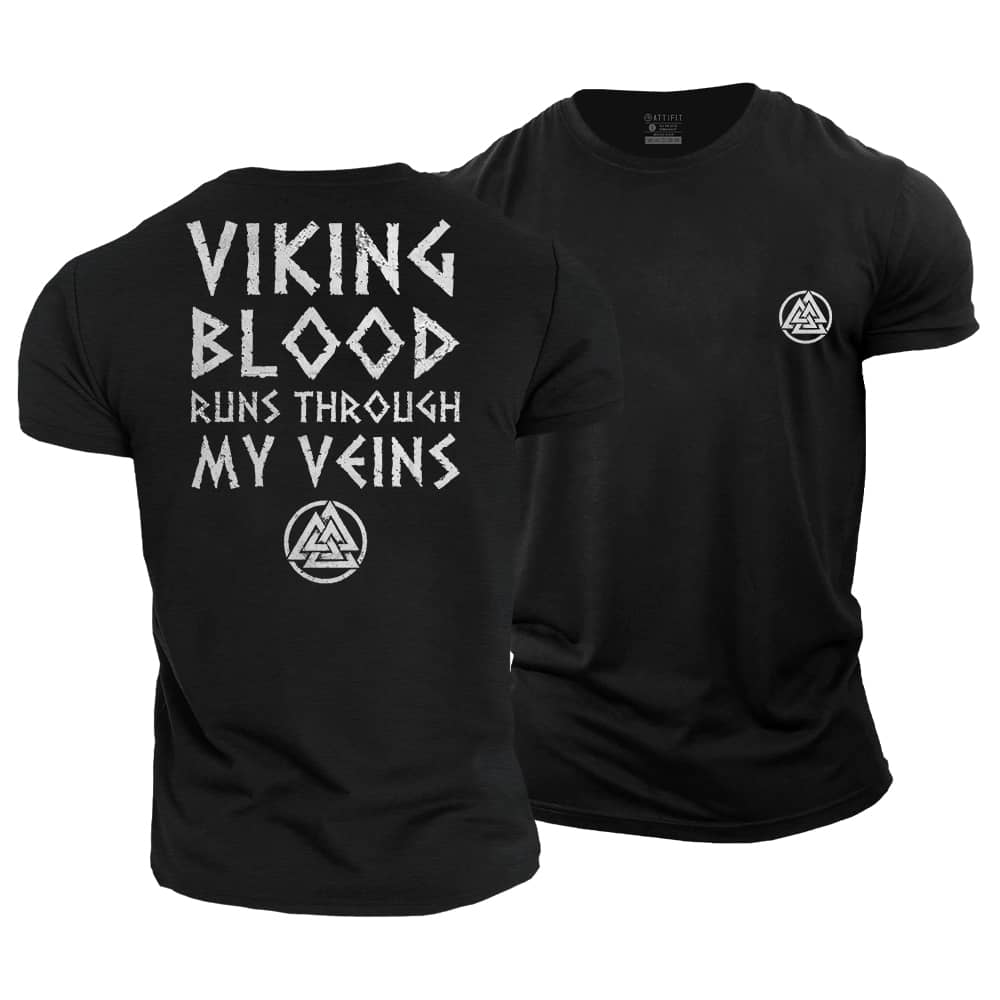 Viking Blood Runs 2024 Through My Veins Hoodie