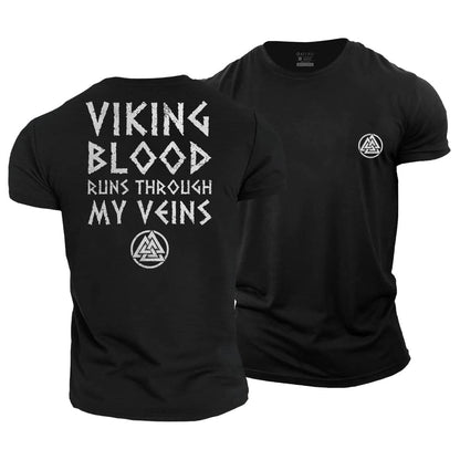 Viking Blood Runs Through My Veins T-shirt - Gymfit