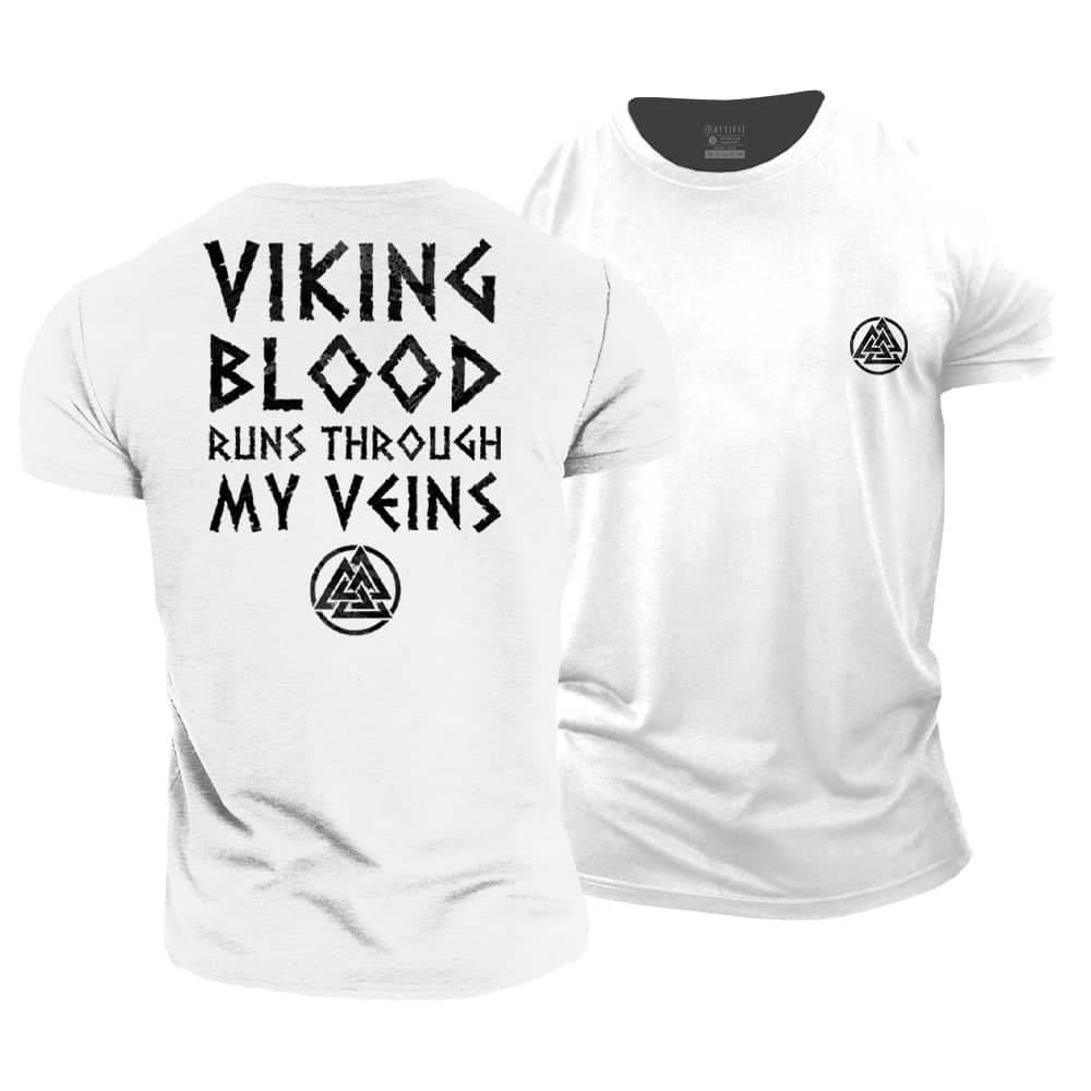 Viking Blood Runs Through My Veins T-shirt - Gymfit