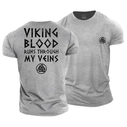 Viking Blood Runs Through My Veins T-shirt - Gymfit