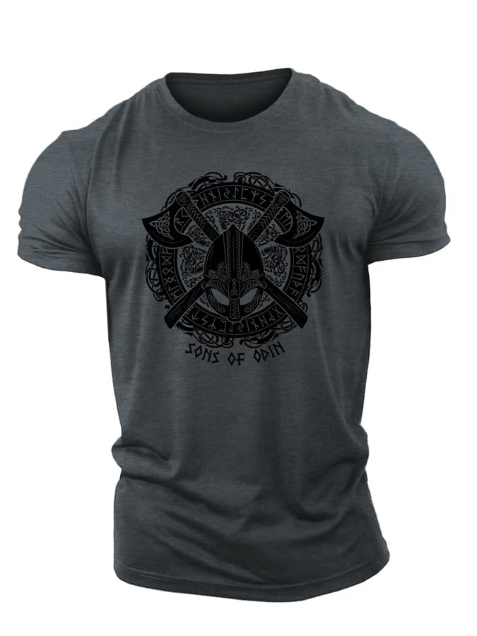 Viking Odin Axes T-shirt - Gymfit