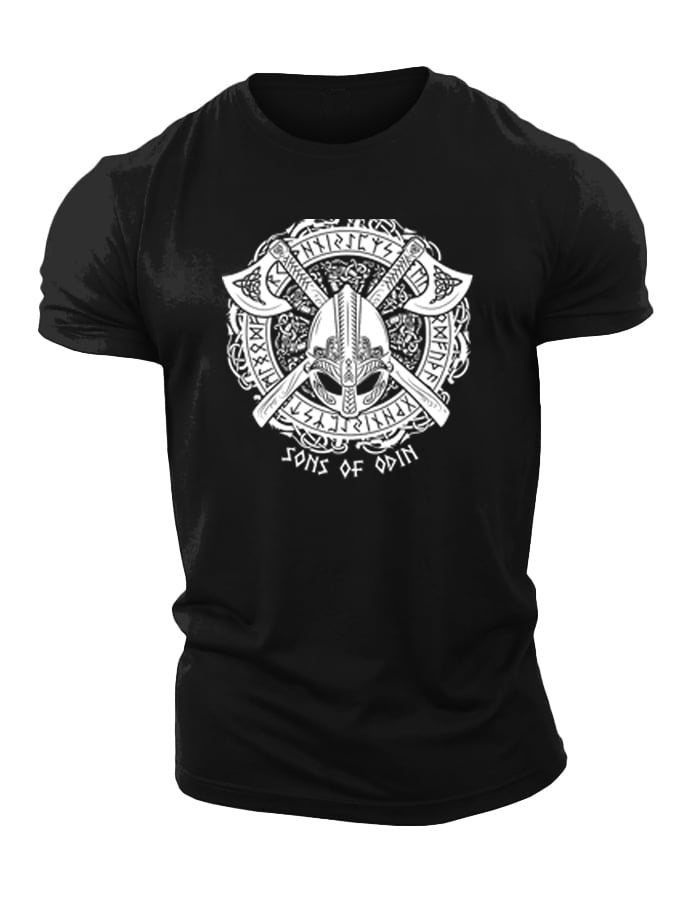 Viking Odin Axes T-shirt - Gymfit