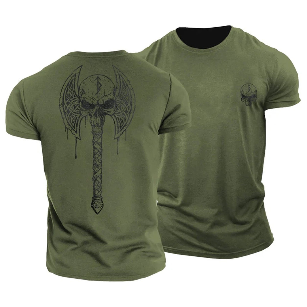 Viking Skull Axe T-shirt - Gymfit