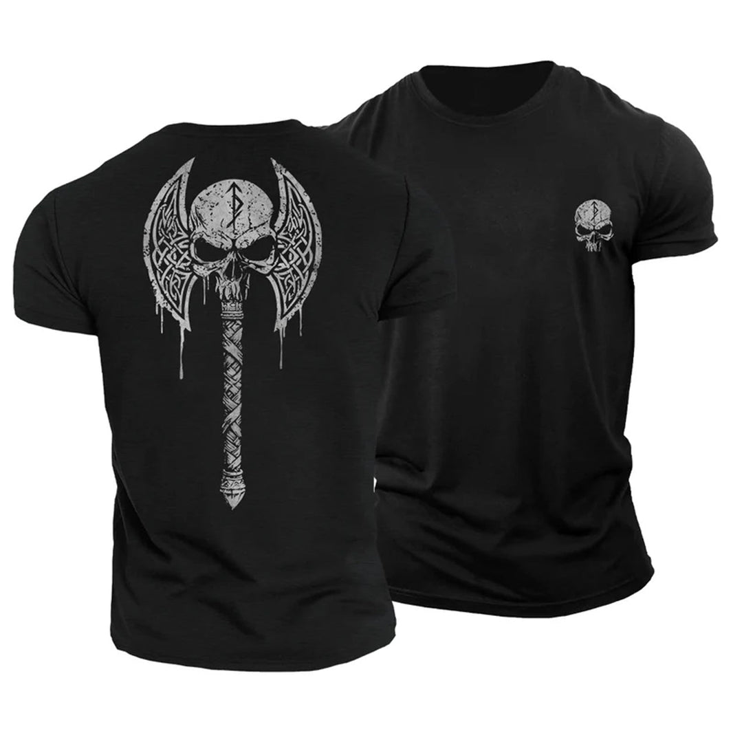 Viking Skull Axe T-shirt - Gymfit