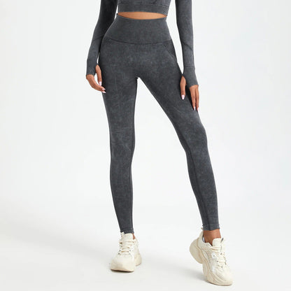 Washed seamless push - up leggings - Gymfit