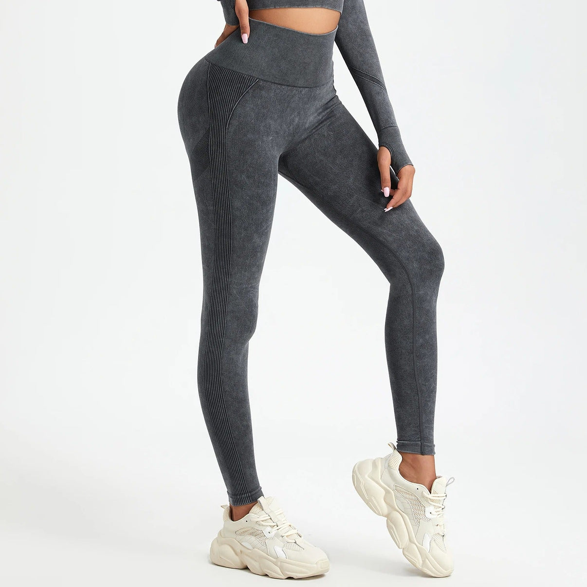 Washed seamless push - up leggings - Gymfit