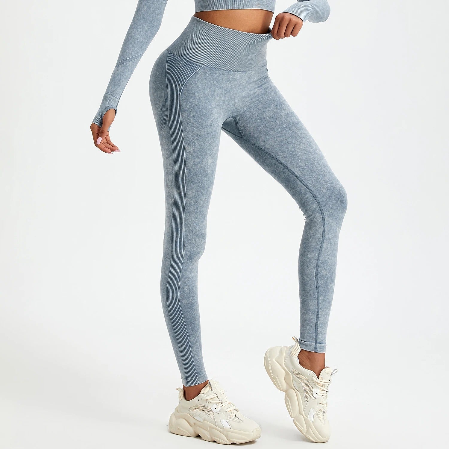 Washed seamless push - up leggings - Gymfit